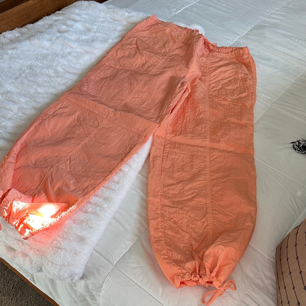 Orange Track Pants